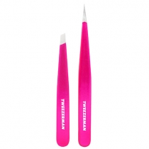 Kit com duas pincas de aço inoxidável Pink Perfection - comprar online